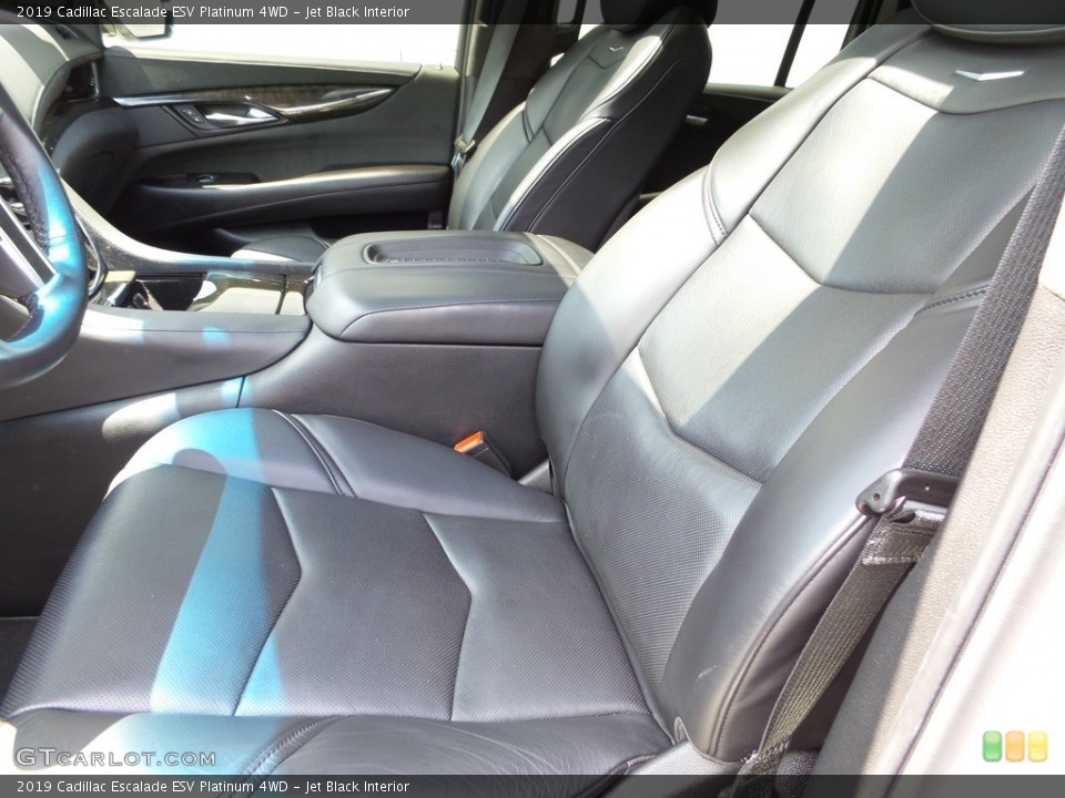 Jet Black Interior Front Seat for the 2019 Cadillac Escalade ESV Platinum 4WD #144223047