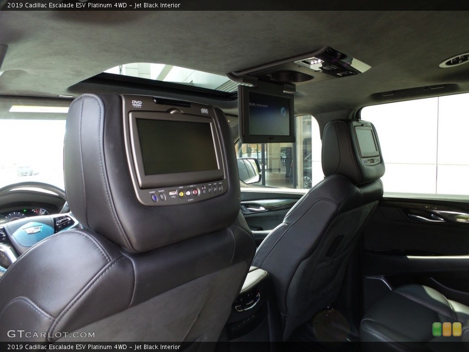Jet Black Interior Entertainment System for the 2019 Cadillac Escalade ESV Platinum 4WD #144223071