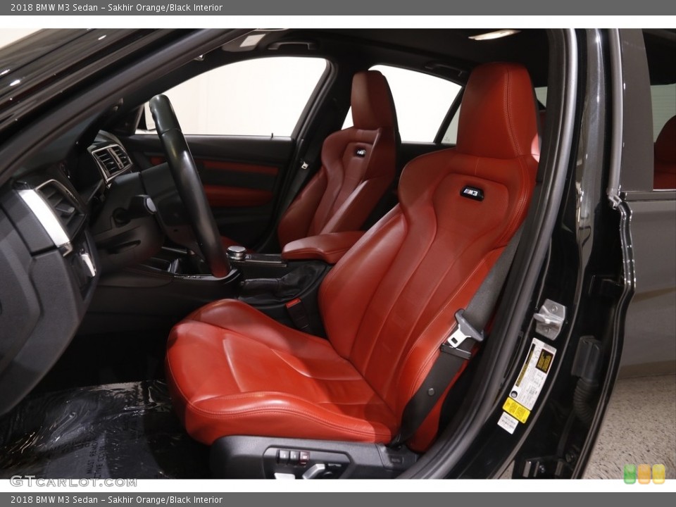 Sakhir Orange/Black Interior Front Seat for the 2018 BMW M3 Sedan #144224619