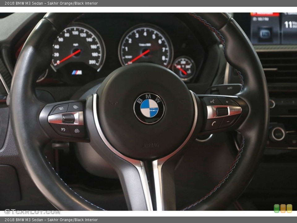 Sakhir Orange/Black Interior Steering Wheel for the 2018 BMW M3 Sedan #144224658