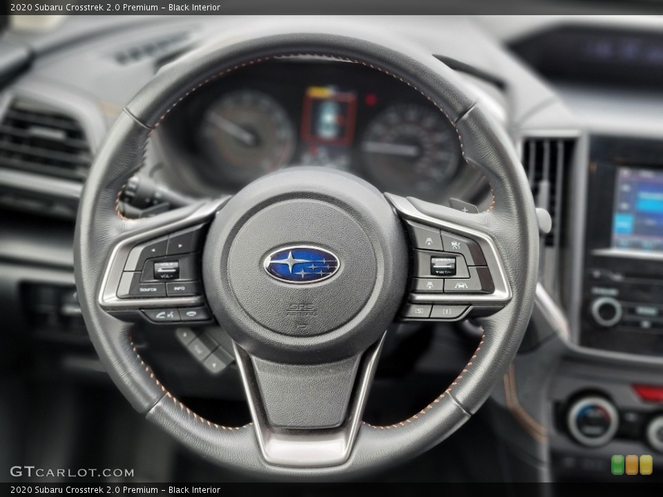 Black Interior Steering Wheel for the 2020 Subaru Crosstrek 2.0 Premium #144224670