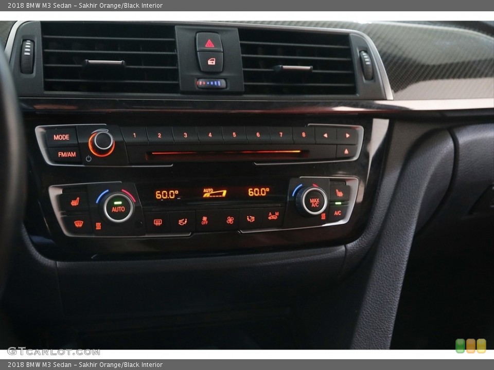 Sakhir Orange/Black Interior Controls for the 2018 BMW M3 Sedan #144224820