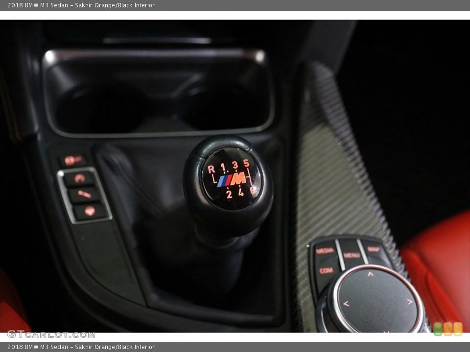 Sakhir Orange/Black Interior Transmission for the 2018 BMW M3 Sedan #144224862