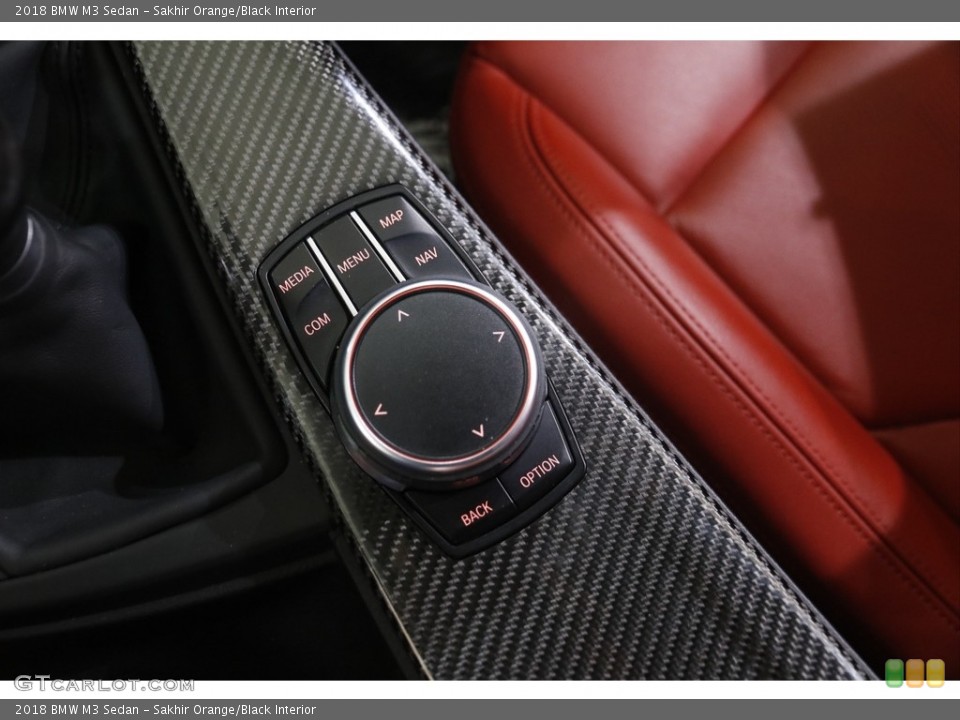 Sakhir Orange/Black Interior Controls for the 2018 BMW M3 Sedan #144224883