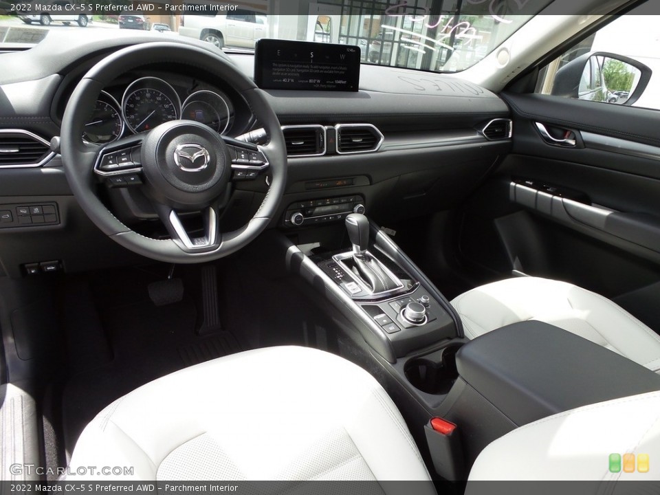 Parchment Interior Photo for the 2022 Mazda CX-5 S Preferred AWD #144225057
