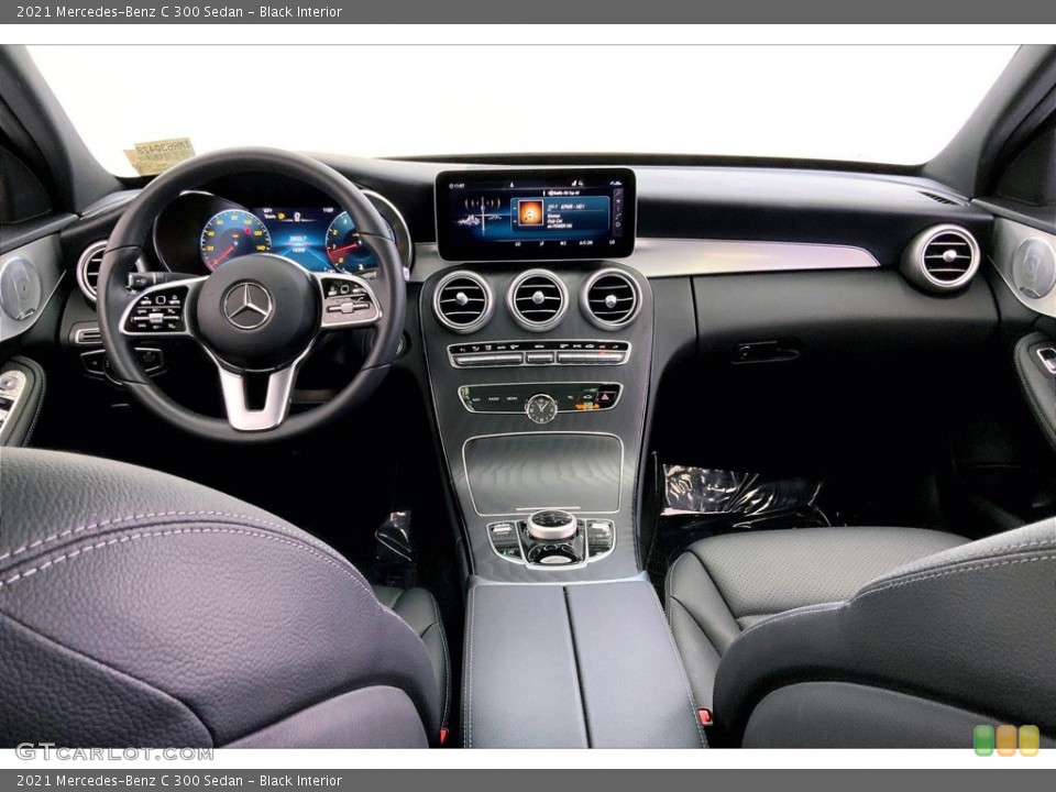 Black Interior Dashboard for the 2021 Mercedes-Benz C 300 Sedan #144225765