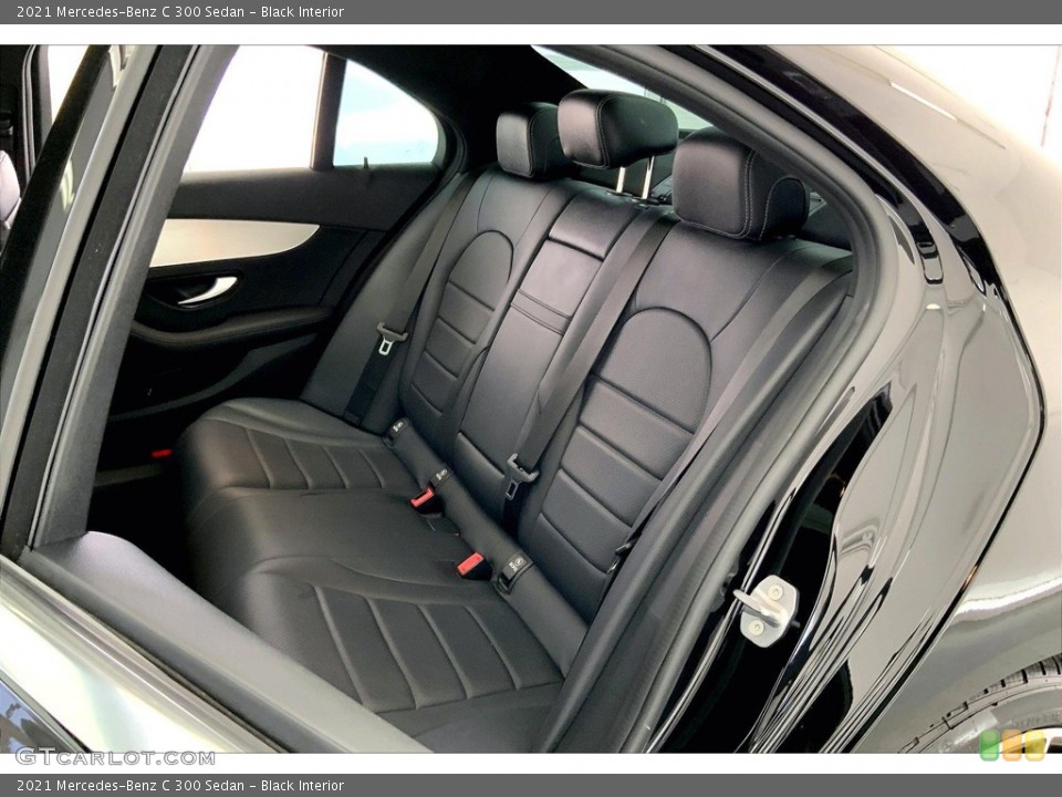 Black Interior Rear Seat for the 2021 Mercedes-Benz C 300 Sedan #144225909