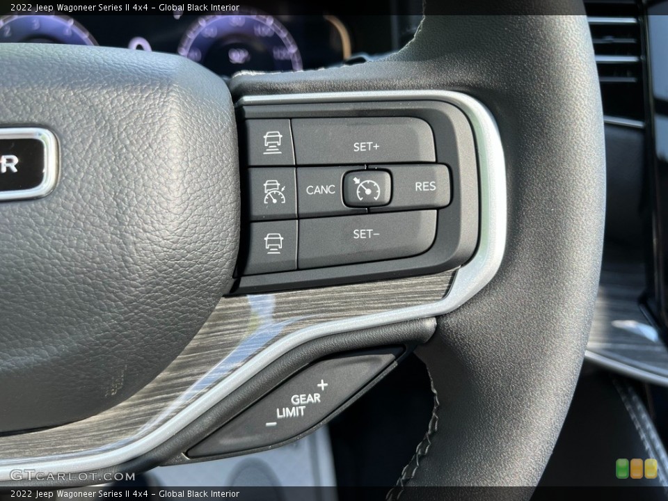 Global Black Interior Steering Wheel for the 2022 Jeep Wagoneer Series II 4x4 #144226443