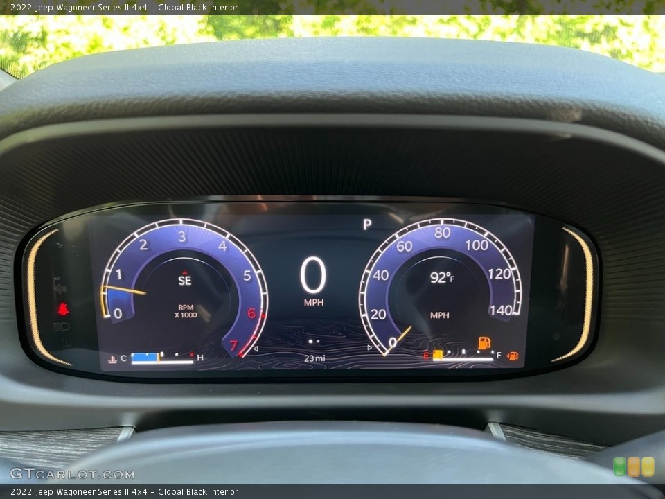 Global Black Interior Gauges for the 2022 Jeep Wagoneer Series II 4x4 #144226464
