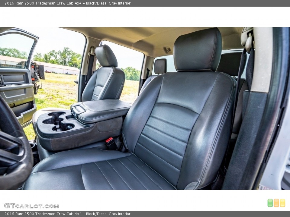 Black/Diesel Gray Interior Front Seat for the 2016 Ram 2500 Tradesman Crew Cab 4x4 #144227868