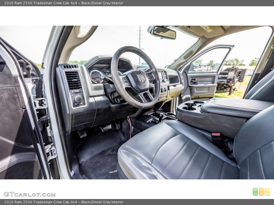 Black/Diesel Gray Interior Photo for the 2016 Ram 2500 Tradesman Crew Cab 4x4 #144227916