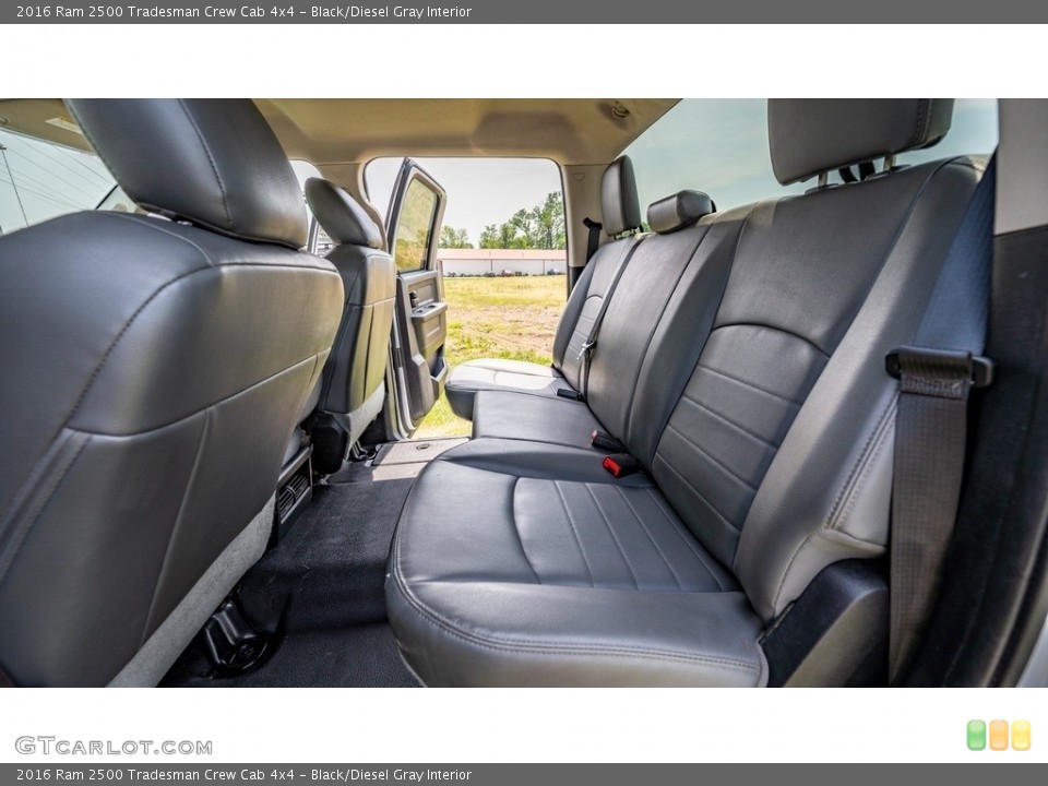 Black/Diesel Gray Interior Rear Seat for the 2016 Ram 2500 Tradesman Crew Cab 4x4 #144227955