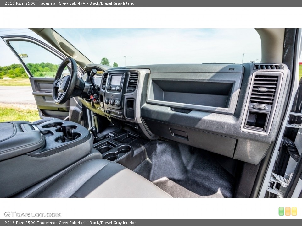 Black/Diesel Gray Interior Dashboard for the 2016 Ram 2500 Tradesman Crew Cab 4x4 #144228042