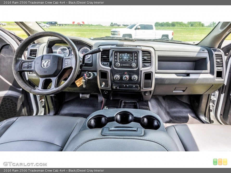 Black/Diesel Gray 2016 Ram 2500 Interiors