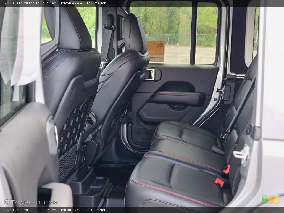 Black Interior Rear Seat for the 2020 Jeep Wrangler Unlimited Rubicon 4x4 #144228624