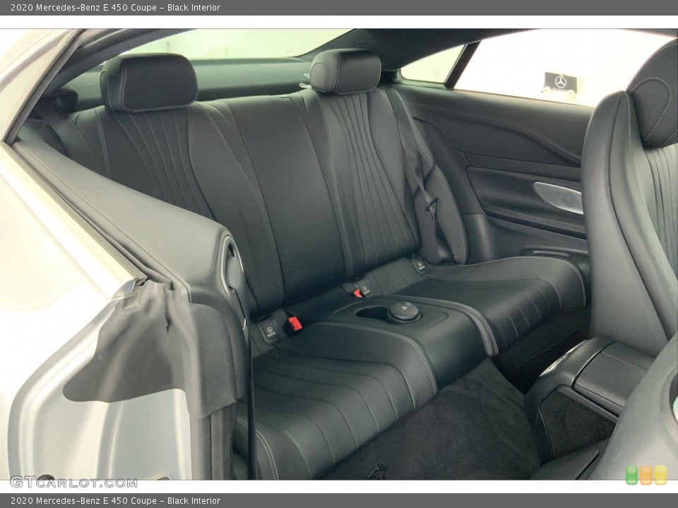 Black Interior Rear Seat for the 2020 Mercedes-Benz E 450 Coupe #144229587