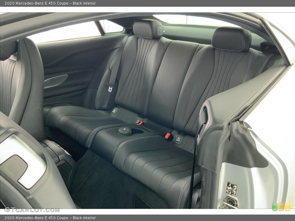 Black Interior Rear Seat for the 2020 Mercedes-Benz E 450 Coupe #144229617