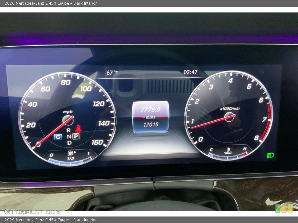 Black Interior Gauges for the 2020 Mercedes-Benz E 450 Coupe #144229701