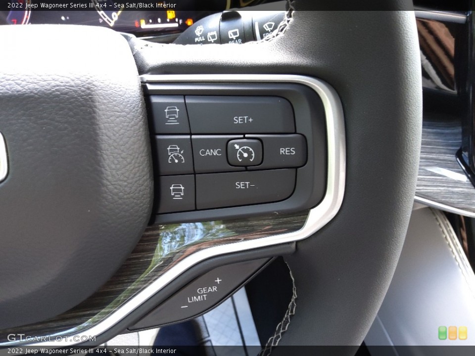 Sea Salt/Black Interior Steering Wheel for the 2022 Jeep Wagoneer Series III 4x4 #144230069