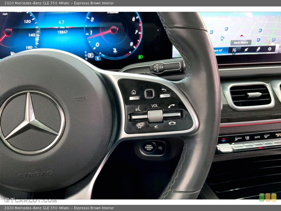 Espresso Brown Interior Steering Wheel for the 2020 Mercedes-Benz GLE 350 4Matic #144230601