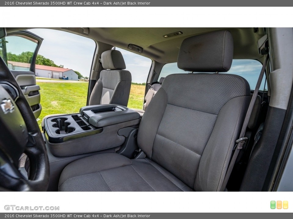 Dark Ash/Jet Black Interior Front Seat for the 2016 Chevrolet Silverado 3500HD WT Crew Cab 4x4 #144231207