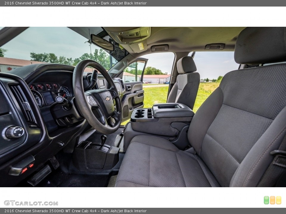 Dark Ash/Jet Black Interior Front Seat for the 2016 Chevrolet Silverado 3500HD WT Crew Cab 4x4 #144231231