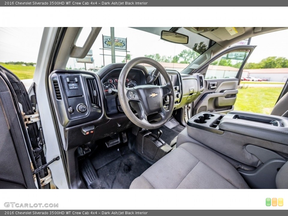 Dark Ash/Jet Black Interior Photo for the 2016 Chevrolet Silverado 3500HD WT Crew Cab 4x4 #144231252