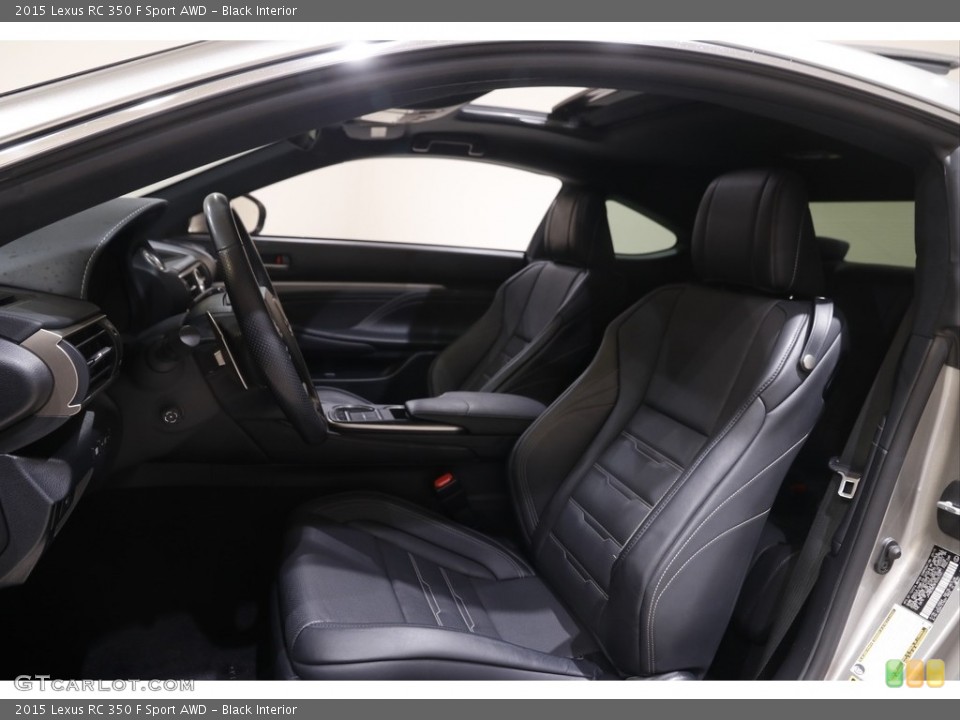 Black Interior Front Seat for the 2015 Lexus RC 350 F Sport AWD #144231303