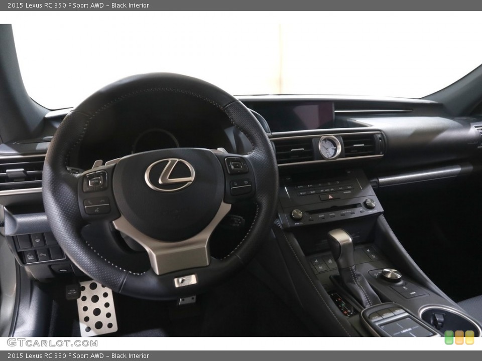 Black Interior Dashboard for the 2015 Lexus RC 350 F Sport AWD #144231321