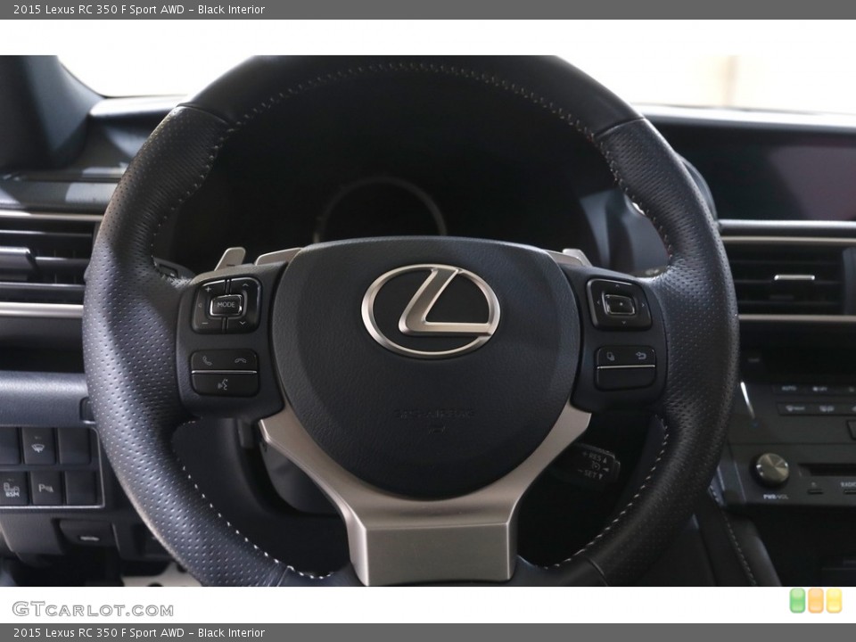 Black Interior Steering Wheel for the 2015 Lexus RC 350 F Sport AWD #144231342