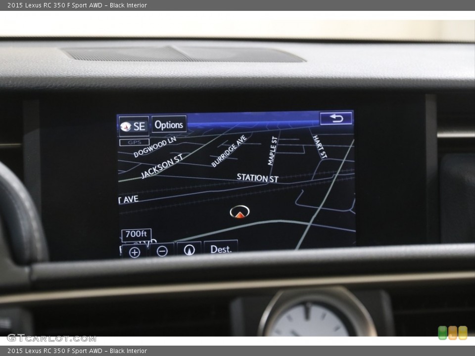 Black Interior Navigation for the 2015 Lexus RC 350 F Sport AWD #144231417