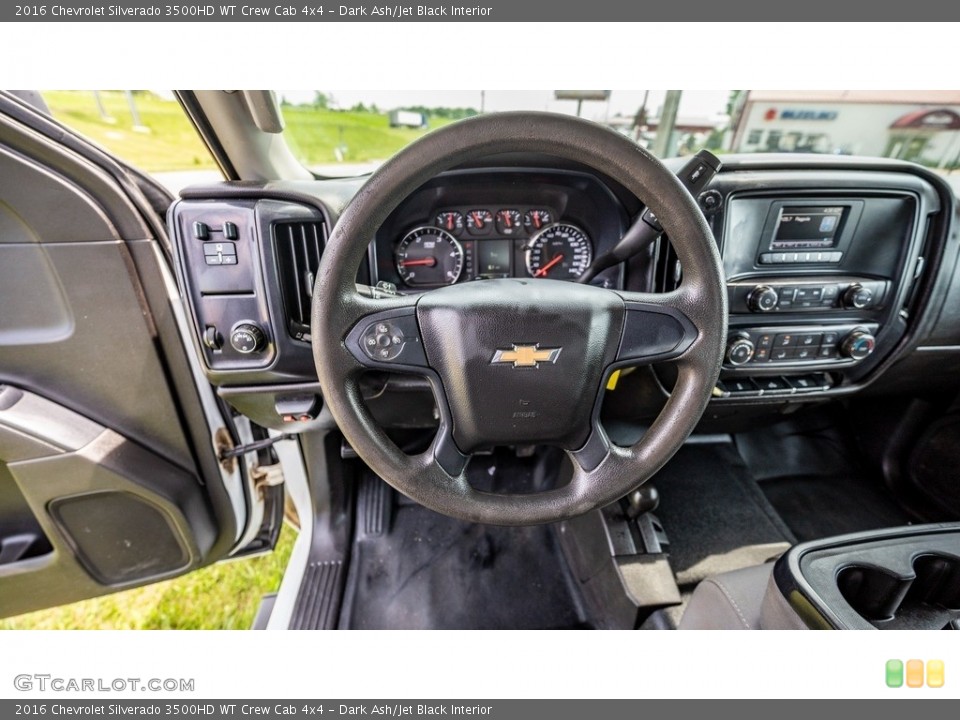 Dark Ash/Jet Black Interior Dashboard for the 2016 Chevrolet Silverado 3500HD WT Crew Cab 4x4 #144231462