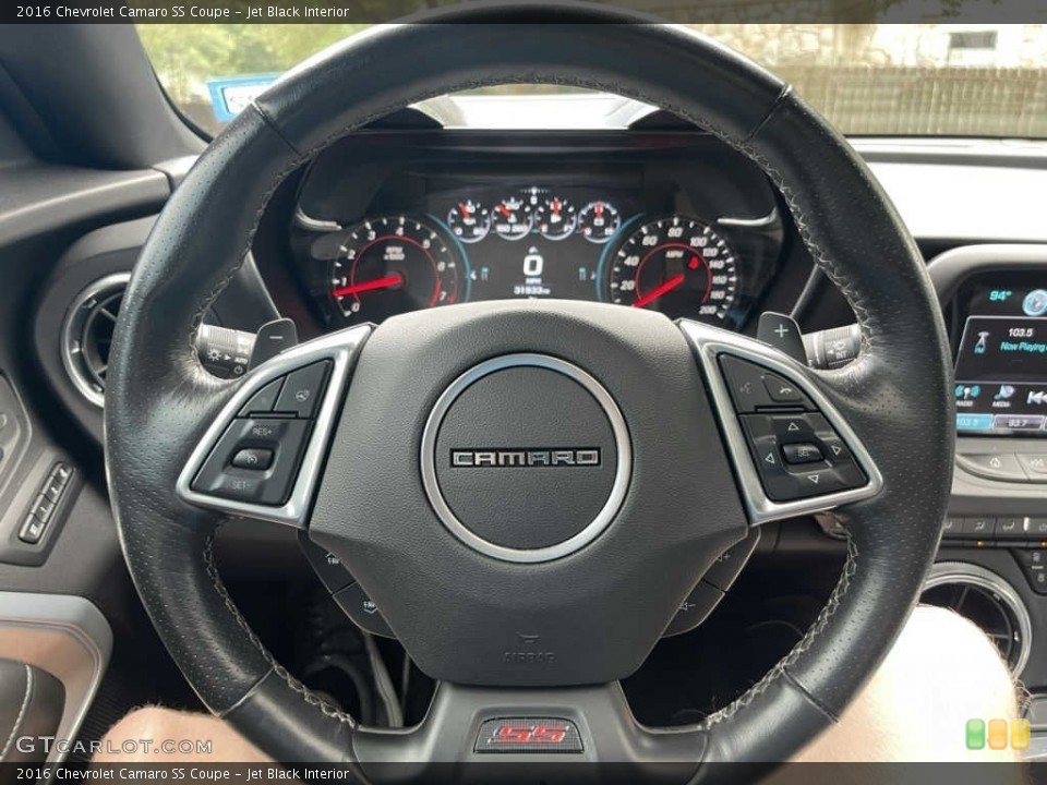 Jet Black Interior Steering Wheel for the 2016 Chevrolet Camaro SS Coupe #144236111