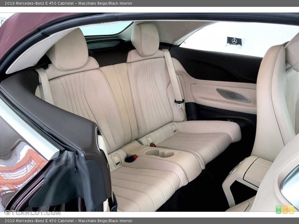 Macchiato Beige/Black Interior Rear Seat for the 2019 Mercedes-Benz E 450 Cabriolet #144236895