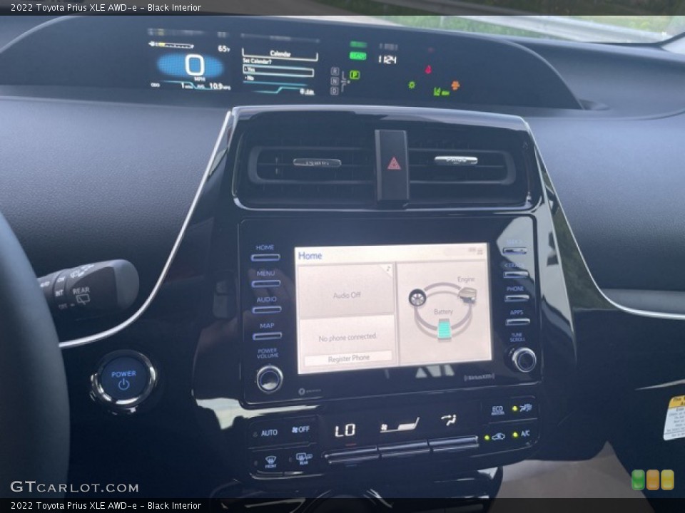 Black Interior Controls for the 2022 Toyota Prius XLE AWD-e #144239439