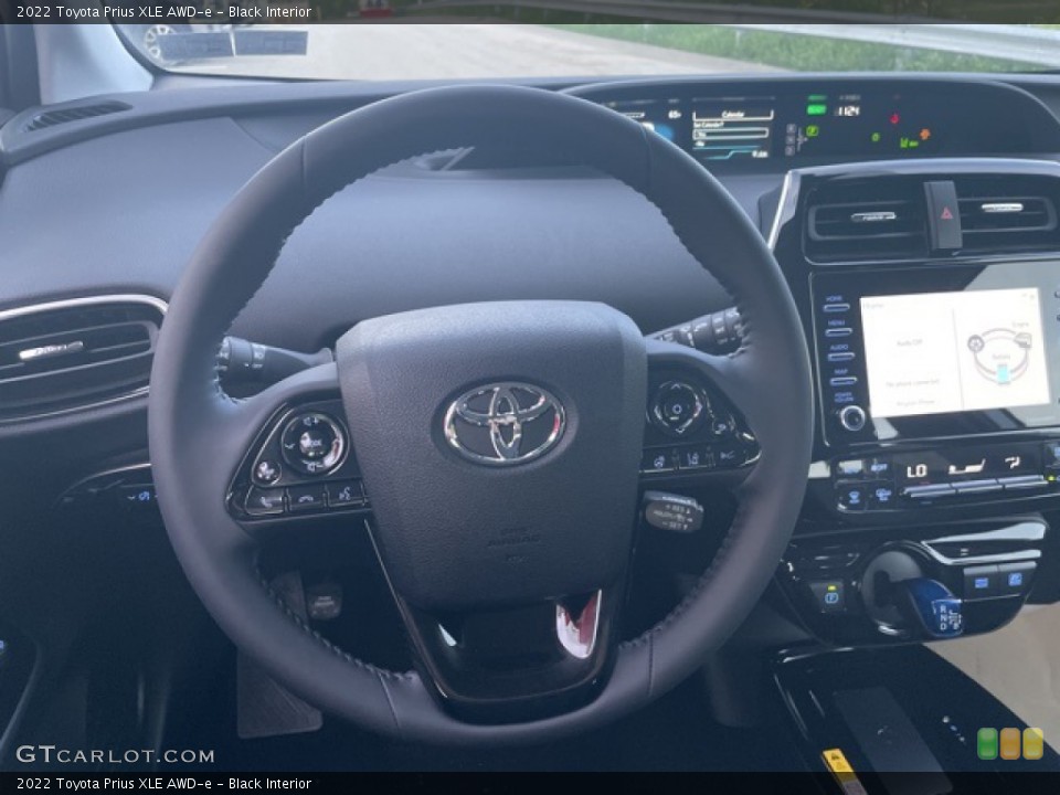 Black Interior Steering Wheel for the 2022 Toyota Prius XLE AWD-e #144239595