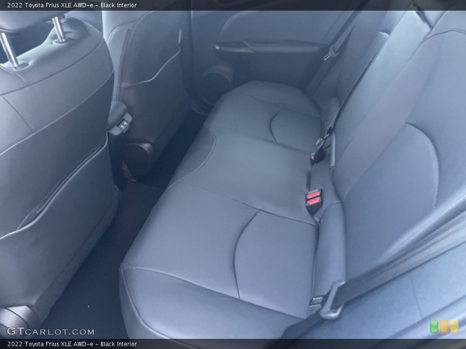 Black Interior Rear Seat for the 2022 Toyota Prius XLE AWD-e #144239826