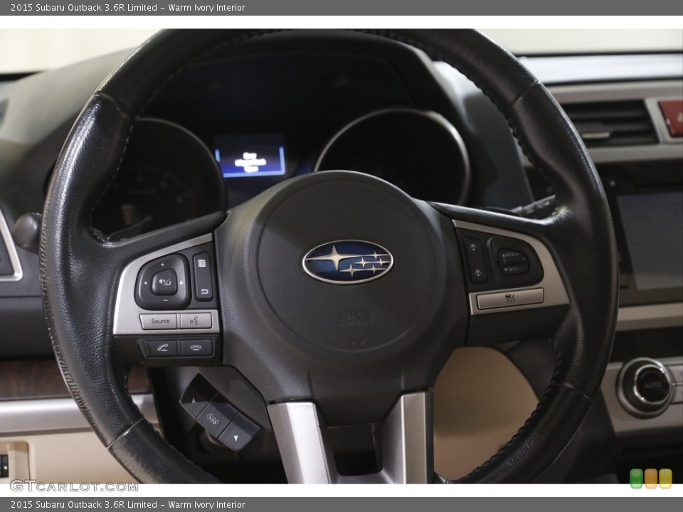 Warm Ivory Interior Steering Wheel for the 2015 Subaru Outback 3.6R Limited #144240807