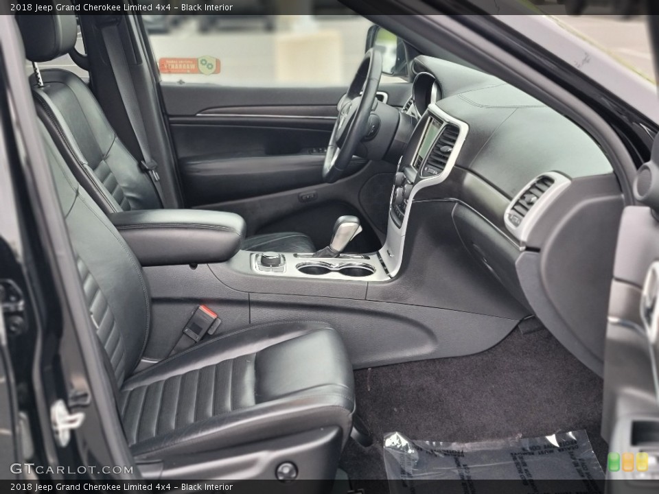Black Interior Front Seat for the 2018 Jeep Grand Cherokee Limited 4x4 #144240840
