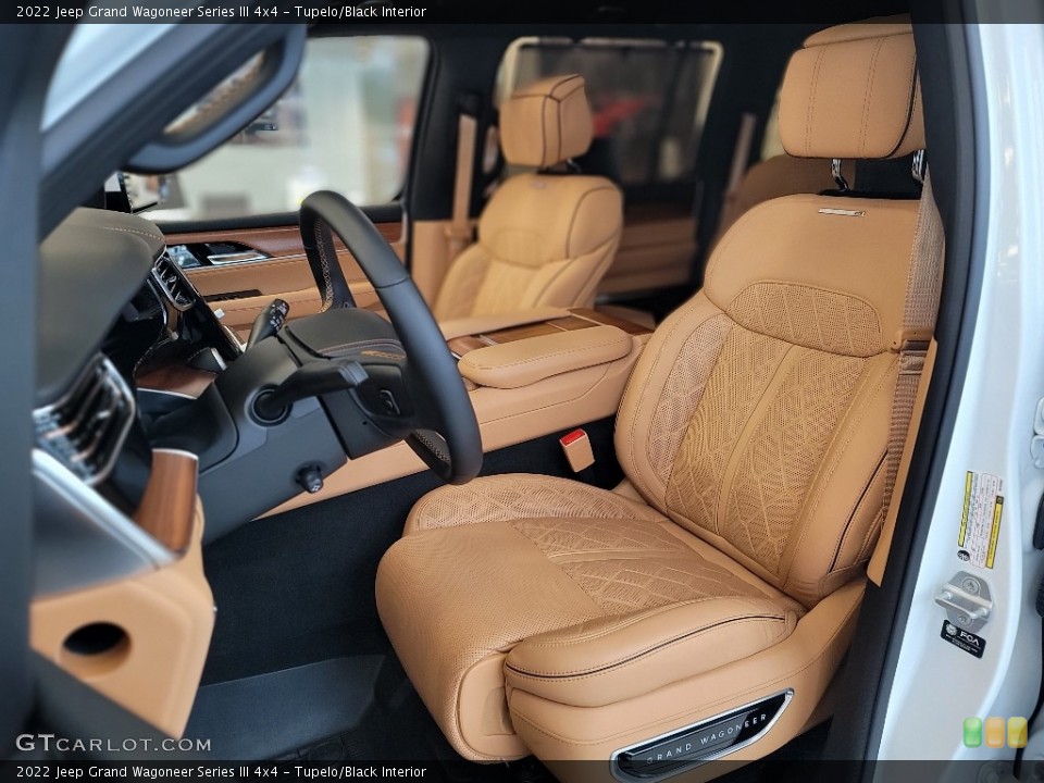 Tupelo/Black Interior Front Seat for the 2022 Jeep Grand Wagoneer Series III 4x4 #144241407