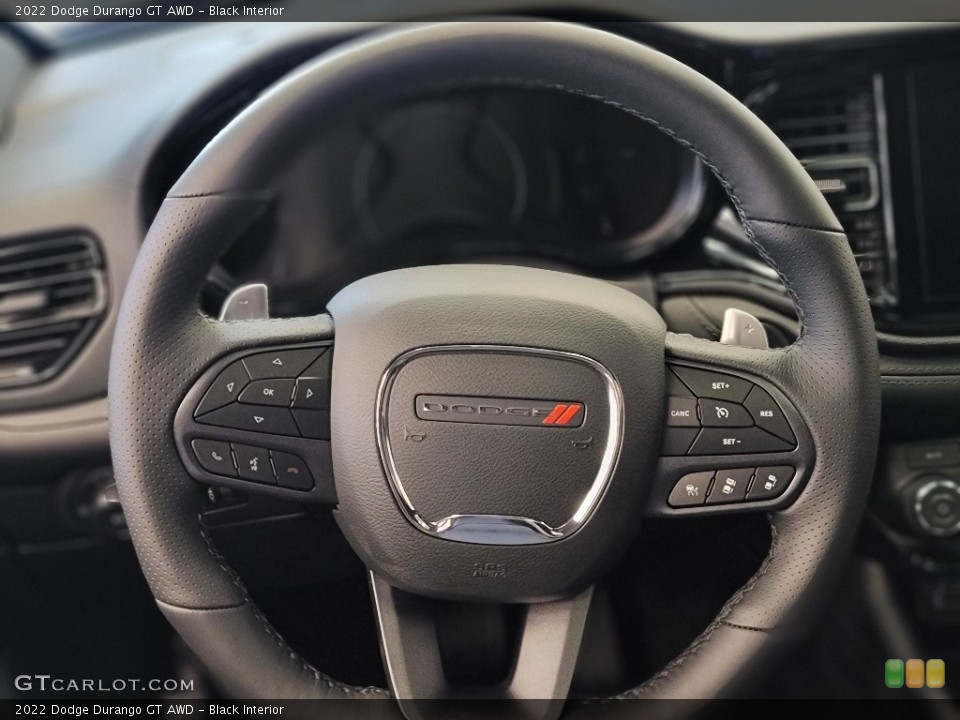 Black Interior Steering Wheel for the 2022 Dodge Durango GT AWD #144242565