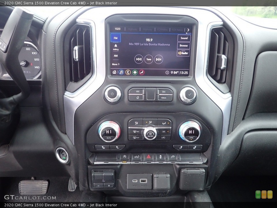 Jet Black Interior Controls for the 2020 GMC Sierra 1500 Elevation Crew Cab 4WD #144244284