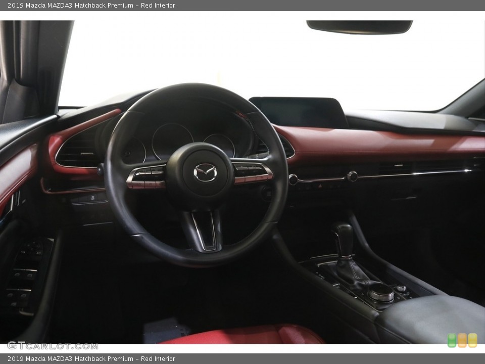 Red Interior Dashboard for the 2019 Mazda MAZDA3 Hatchback Premium #144244872