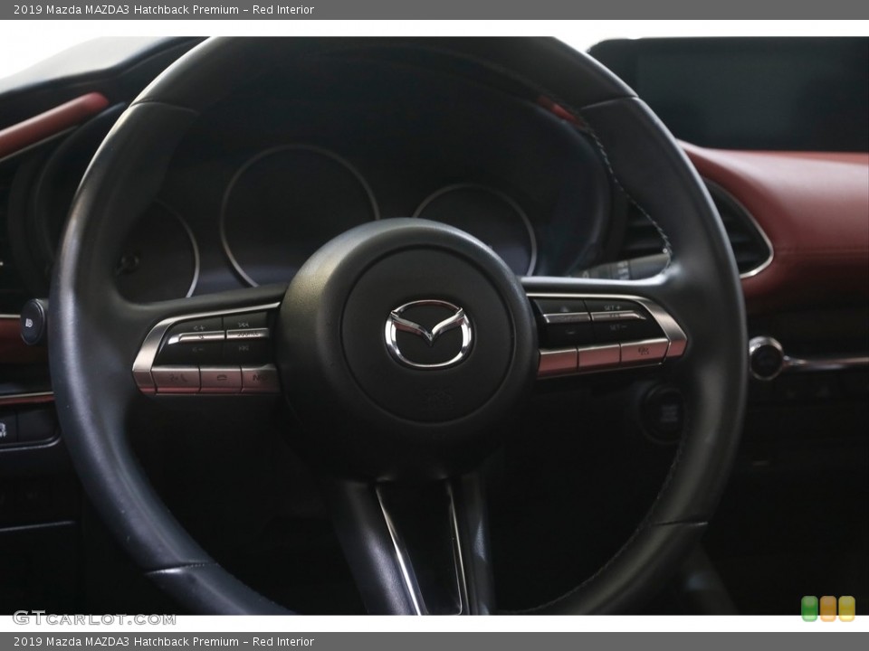 Red Interior Steering Wheel for the 2019 Mazda MAZDA3 Hatchback Premium #144244893