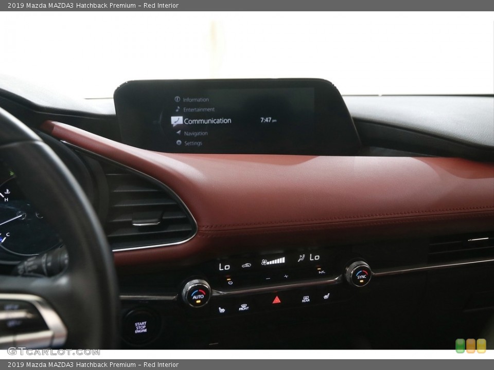 Red Interior Controls for the 2019 Mazda MAZDA3 Hatchback Premium #144244932