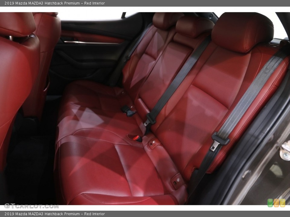 Red Interior Rear Seat for the 2019 Mazda MAZDA3 Hatchback Premium #144245088