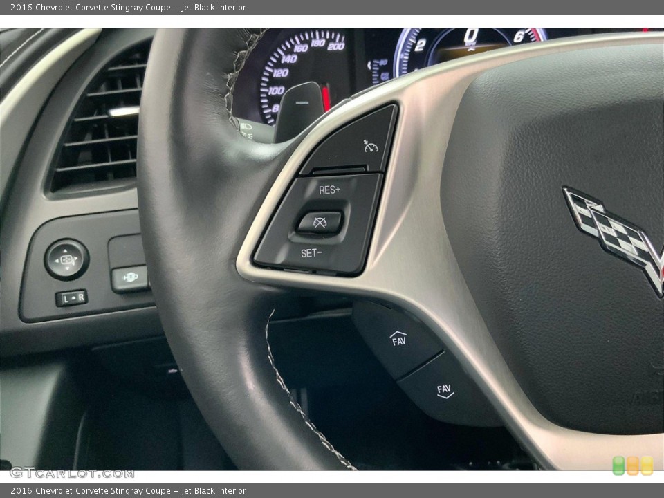 Jet Black Interior Steering Wheel for the 2016 Chevrolet Corvette Stingray Coupe #144246597