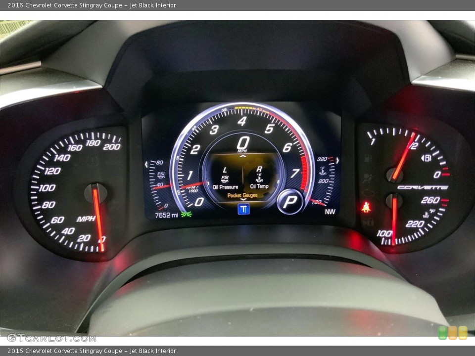 Jet Black Interior Gauges for the 2016 Chevrolet Corvette Stingray Coupe #144246651