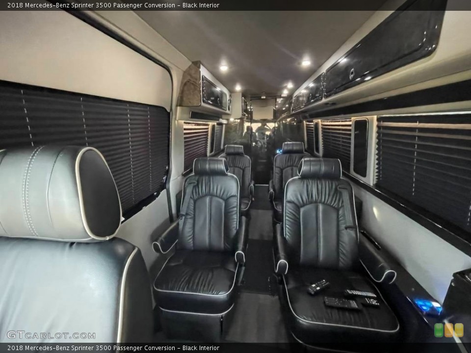 Black Interior Photo for the 2018 Mercedes-Benz Sprinter 3500 Passenger Conversion #144247273