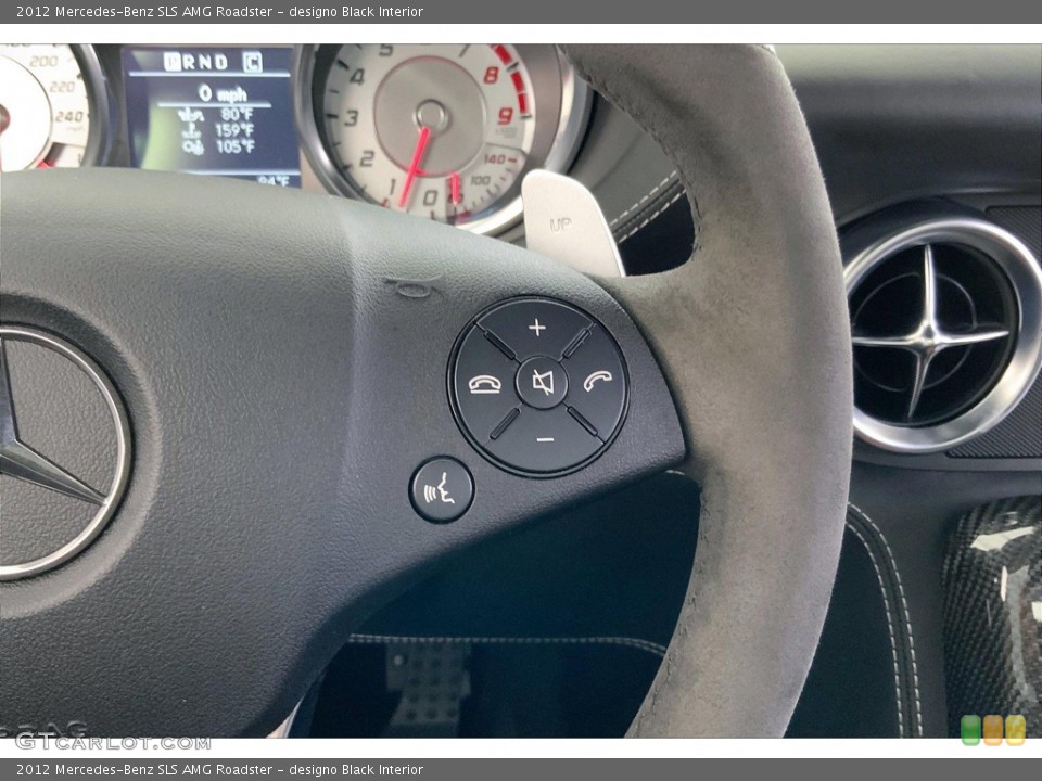 designo Black Interior Steering Wheel for the 2012 Mercedes-Benz SLS AMG Roadster #144247563